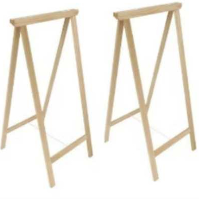 2 Cavaletes de Pinos 80x50 sem estrado Toque Natural que Encanta. em Oferta na Shopee
