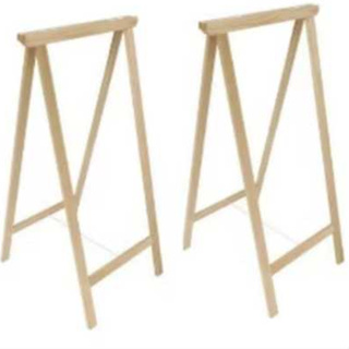 2 Cavaletes de Pinos 80x50 sem estrado Toque Natural que Encanta. em Oferta na Shopee