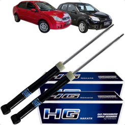 Par Amortecedor Traseiro Nakata Fiesta Hatch Sedan