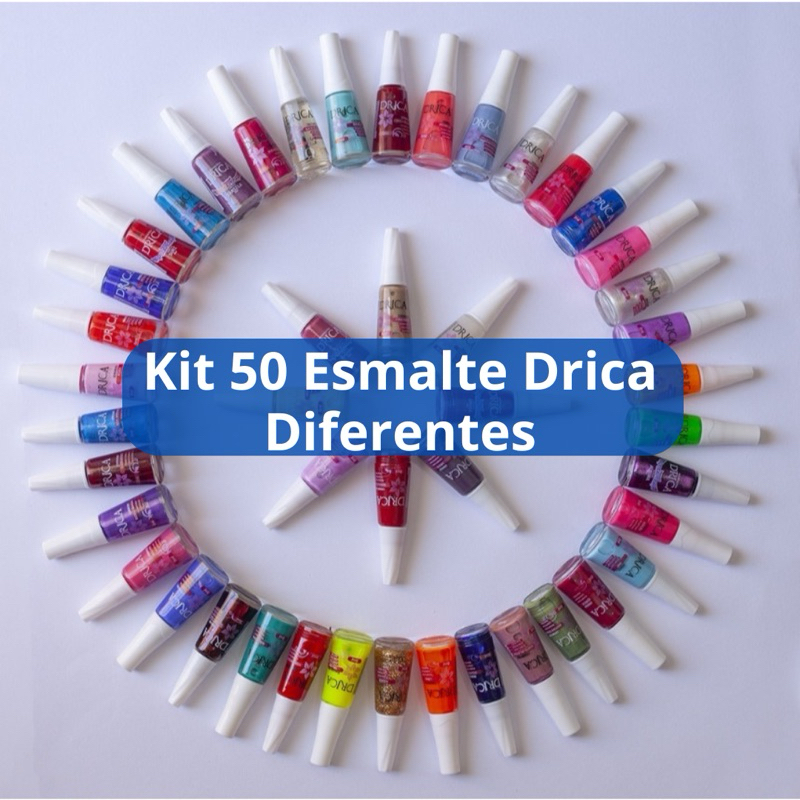 Kit 50 Esmaltes Drica Mais Vendidos! - Envio Imediato!