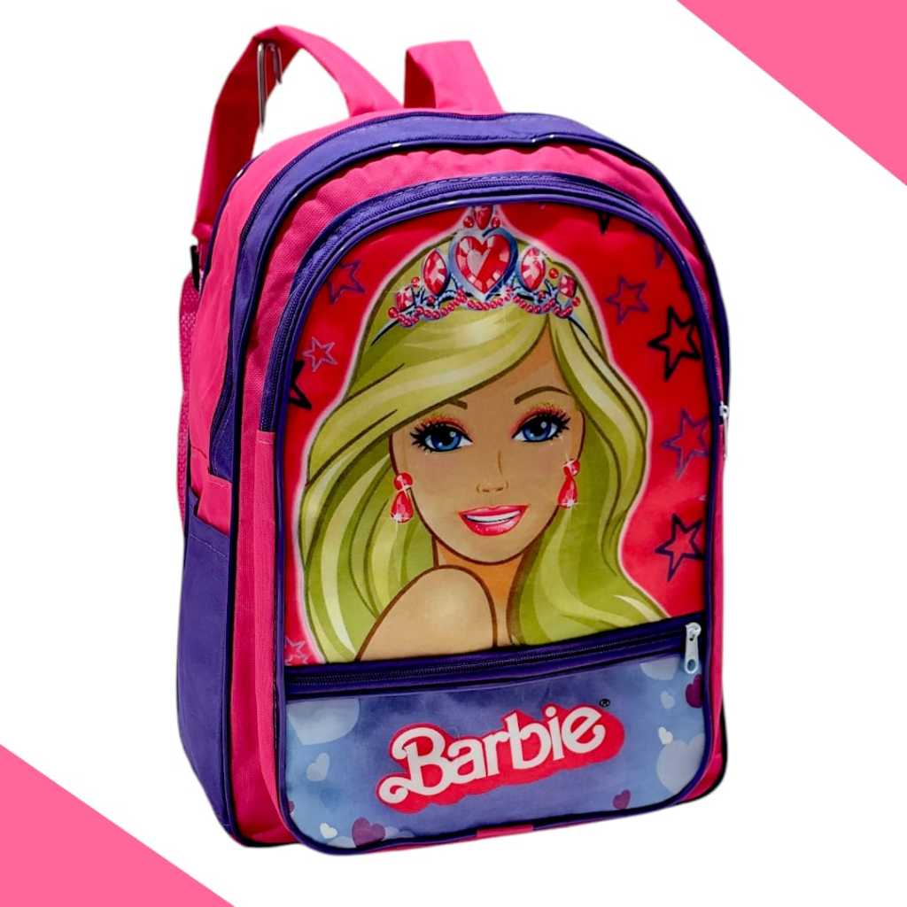 mochila Bolsa Escolar BARBIE Grande Infantil Personagem Animes em Oferta na Shopee