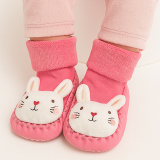 Kit Pares de Meia Sapatinho Chocalho com Antiderrapante Bebê Menina Sola Emborrachada em Oferta na Shopee