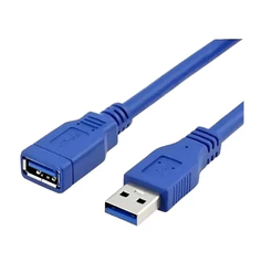 Cabo Extensor 3.0 Usb Macho X Fêmea Blindado 2 Metro Azul