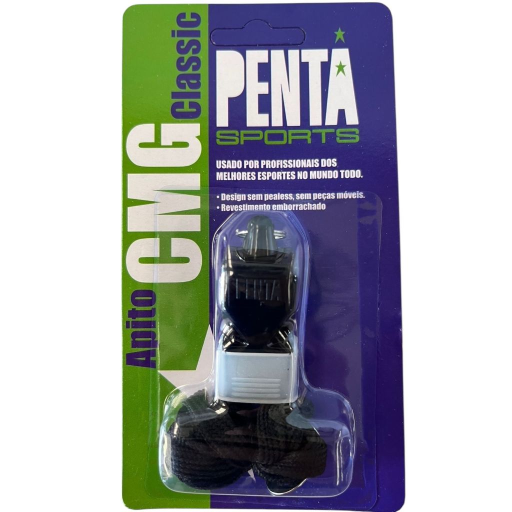 Apito Profissional Penta Sports Esportivo para Arbitro Juiz de futebol Sinalizador Sonoro Tipo Fox40 em Oferta na Shopee