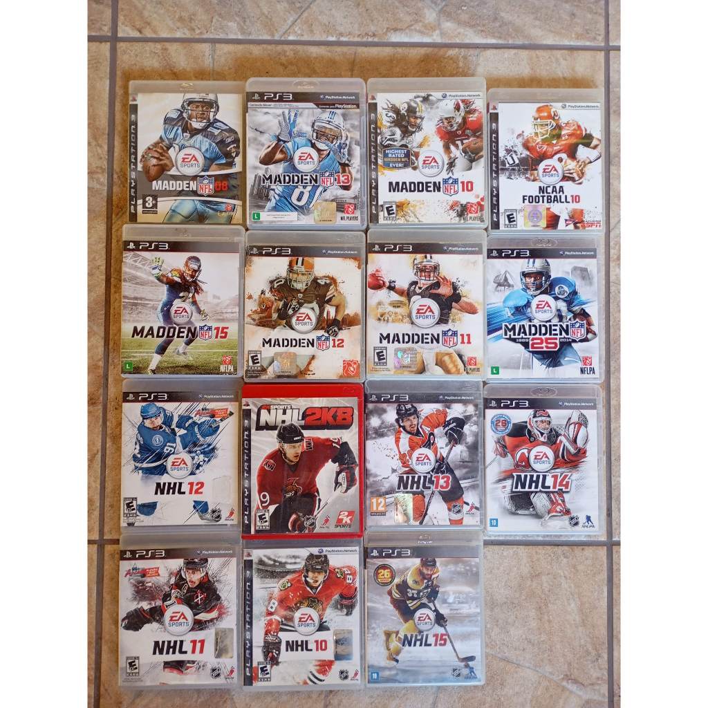 Jogos Madden e NHL original PS3