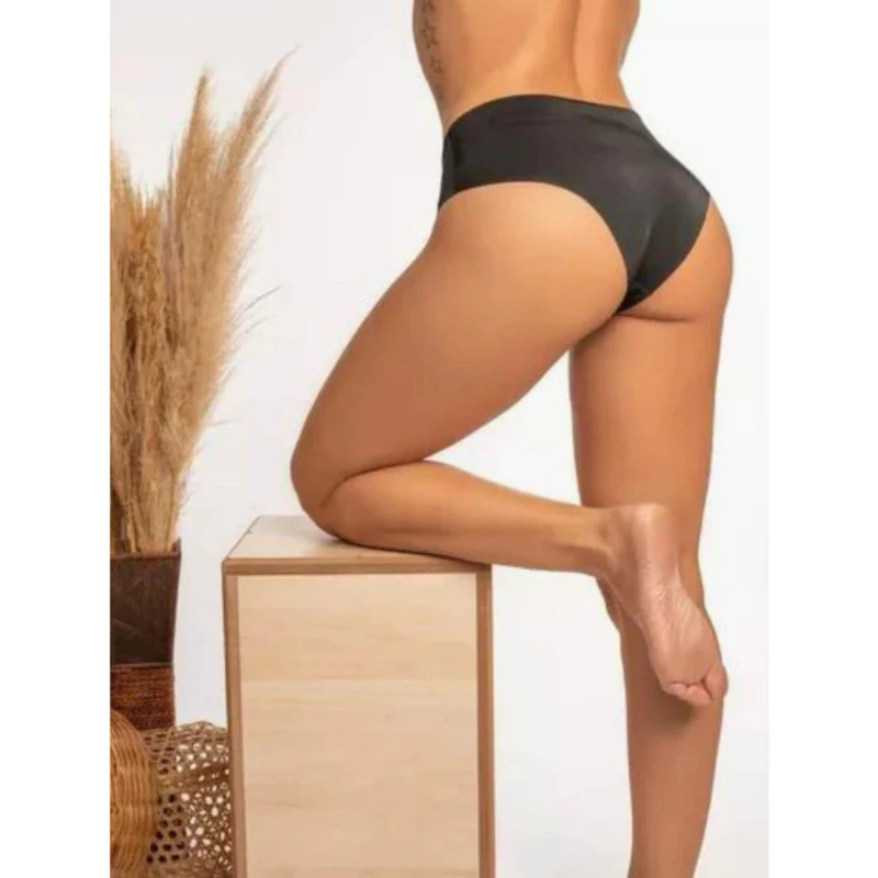 Kit com 10 Calcinhas Tanga Feminina Sem Costura Cintura Alta — foto 4