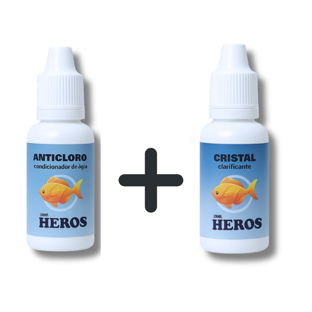 Kit Condicionador Anticloro 20ml + Clarificante Cristal 20ml - Água Cristalina e Peixes Saudáveis em Oferta na Shopee
