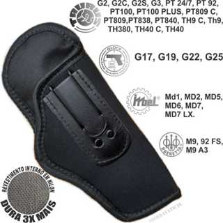 Coldre Neoprene Universal em Nylon Revestido Internamente. em Oferta na Shopee