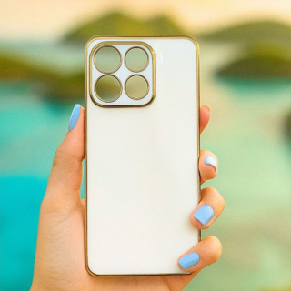 Capinha De Celular Com Borda Dourada Para Moto G04/G05/G14/G15/G24/G34/G35/G54/G55/G75/G84/G85 em Oferta na Shopee