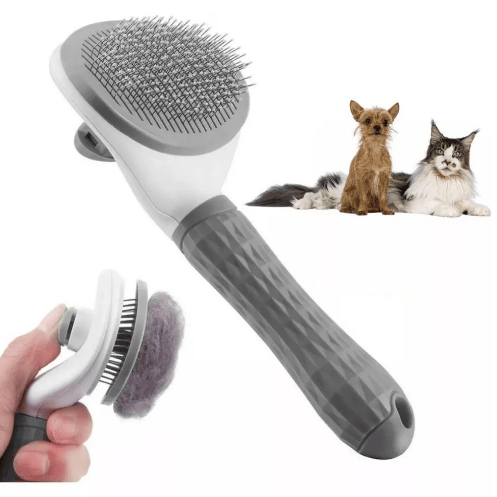 Rasqueadeira Com Botão My Tex Cães e Gatos