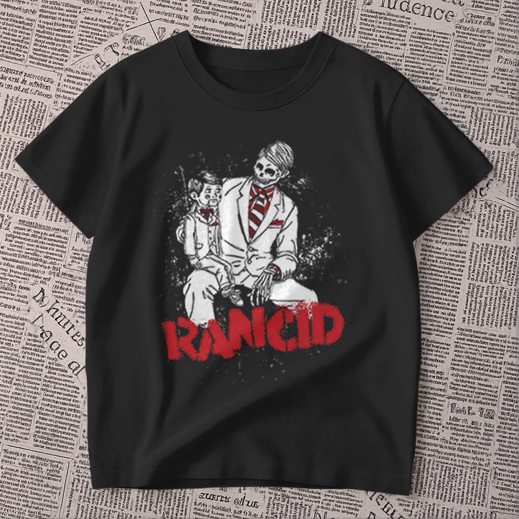 Camiseta estampada - banda de rock | RACID | fantasma com fantoche | peça unissex premium 100% algodão oversized