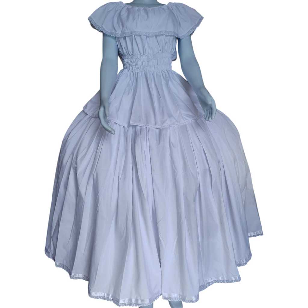 SAIA E BATA UMBANDA/CANDOMBLÉ - BRANCO/VERMELHO/ PRETO - 2 PEÇAS LUA CHEIA em Oferta na Shopee