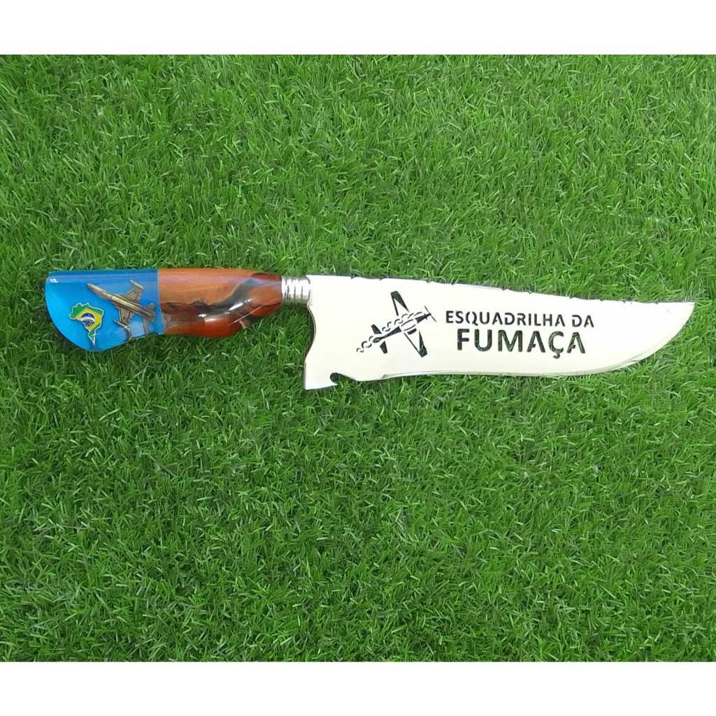 Faca Artesanal Esquadrilha da Fumaça - Super Afiada