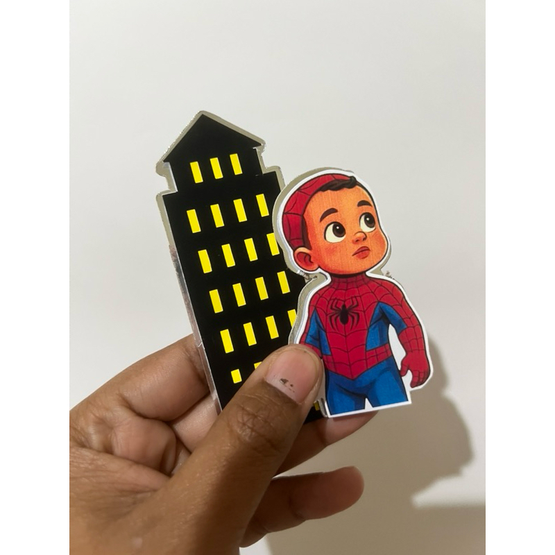 ✨ Dupla de Apliques 3D Homem Aranha com Lamicote Dourado ou Prata – Personalizar Lembrancinhas, Caixas e Tubetes