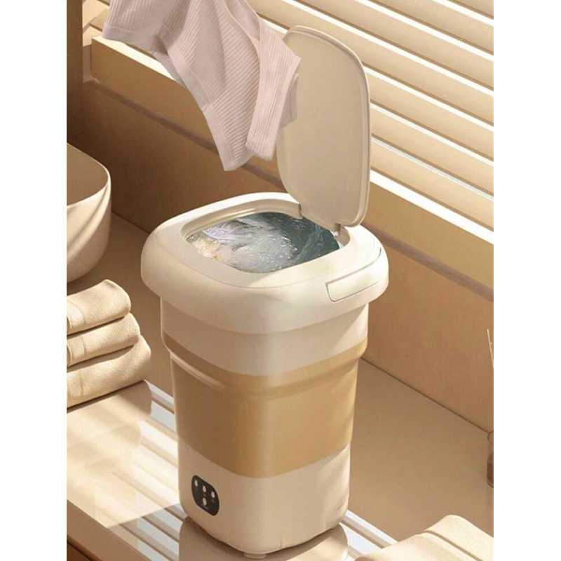 Mini máquina de lavar roupa dobrável portátil moderna máquina de lavar automática roupa interior de viagem 8L E 6.5L