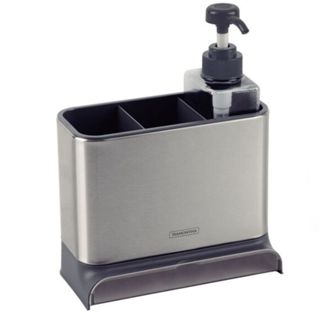 Organizador Pia Bandeja Coletora Plurale Porta Detergente 370ml Aço Inox Tramontina em Oferta na Shopee