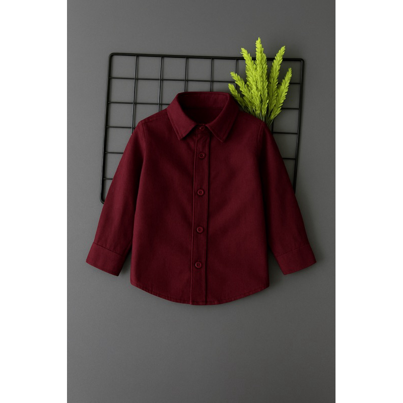 Camisa social Infantil Vinho Bordô Marsala Camisa Festa Casamento pagem noivinho festividade