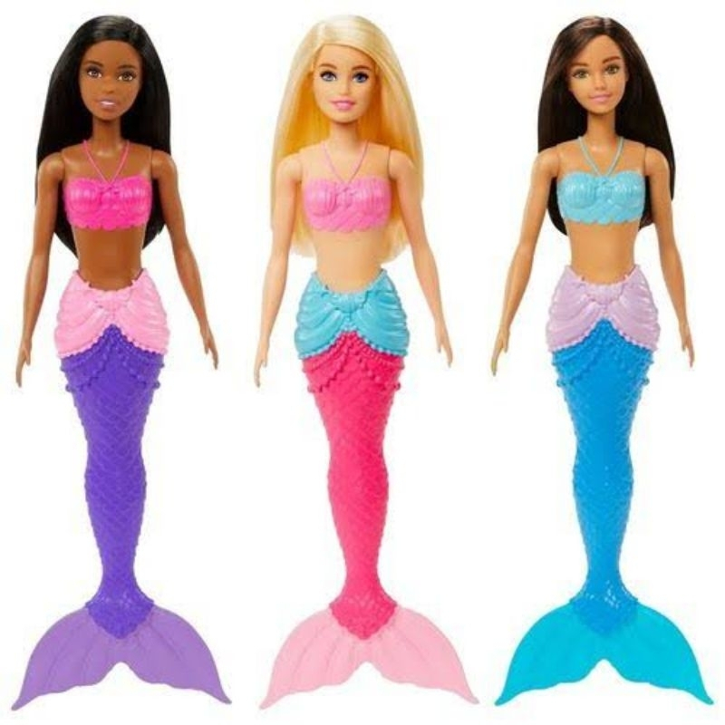 Boneca Barbie Dreamtopia Sereia Mattel Loira Morena Negra a sua Escolha Original