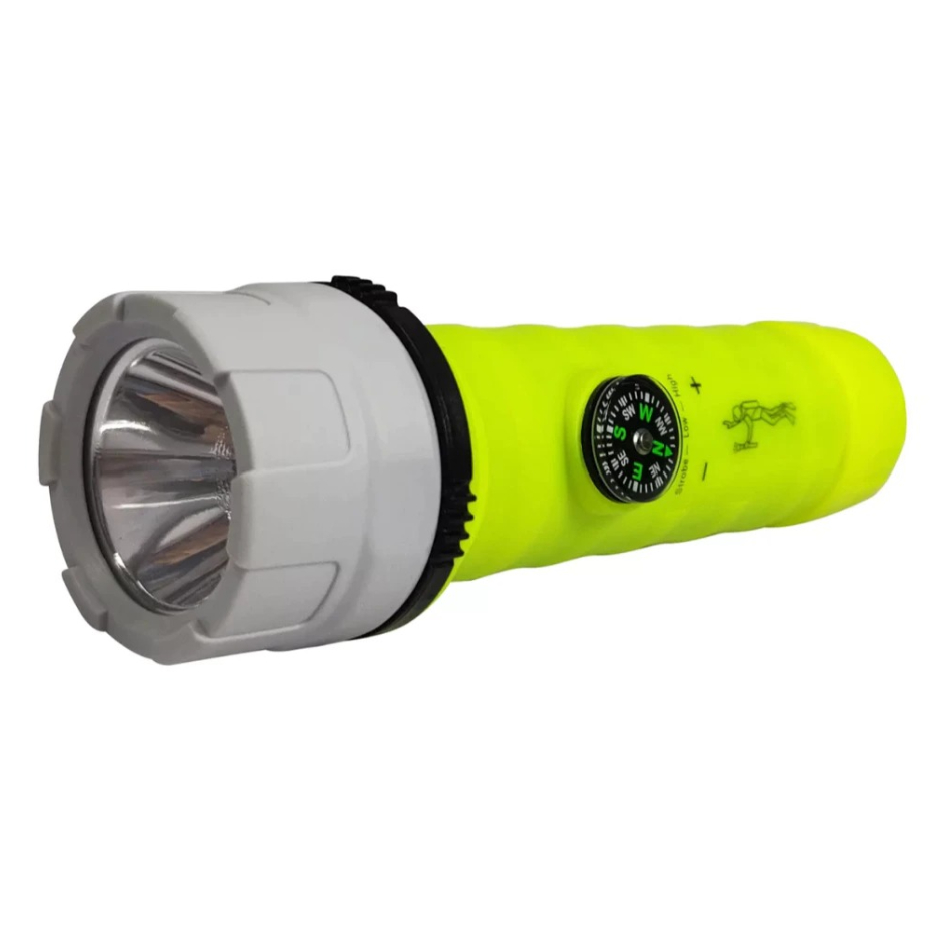 Lanterna Mergulho Subaquatica 100 Metros 300 lumes Profissional Profundidade Potente Pilhas Casa em Oferta na Shopee