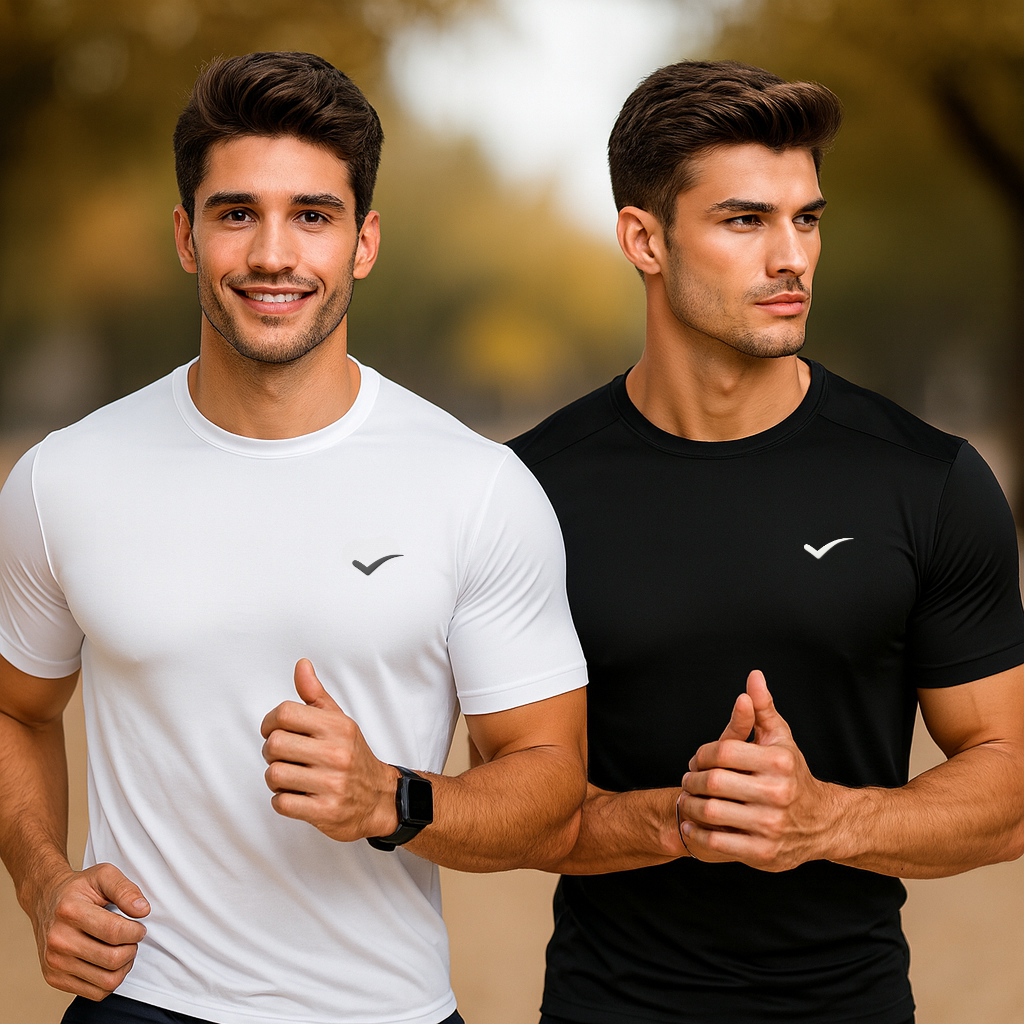 Kit 2 Camisa Masculina Dry P ao G1 Leve Academia Treino Corrida