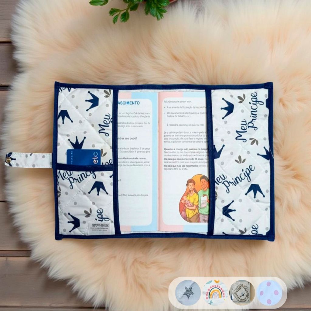 Capa para Caderneta de Vacinação Bebê Carteirinha Protetora Vacinas Porta Documentos Menino Menina em Oferta na Shopee