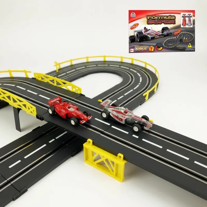 Pista De Corrida Formula Super Autorama Elétrico Brinquedo Movida Energia F1 Kit Carrinhos Controle