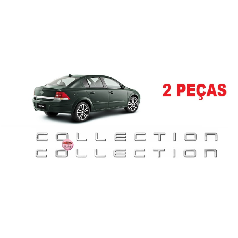 PAR Emblemas Resinado Lateral Collection Vectra/Meriva/Zafira Prata em Oferta na Shopee