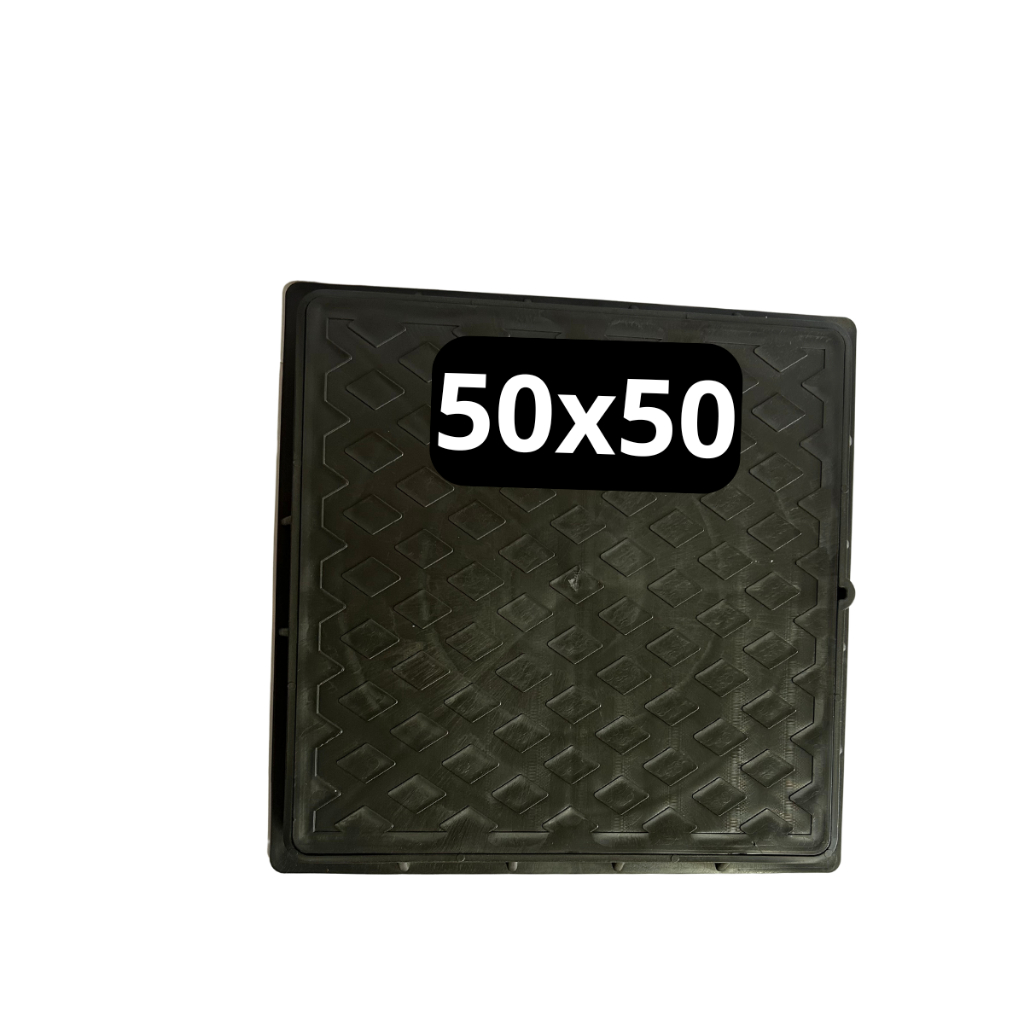 Tampa Cisterna Resistente Esgoto 50x50cm Bueiro Quadrada Caixa de Passagem