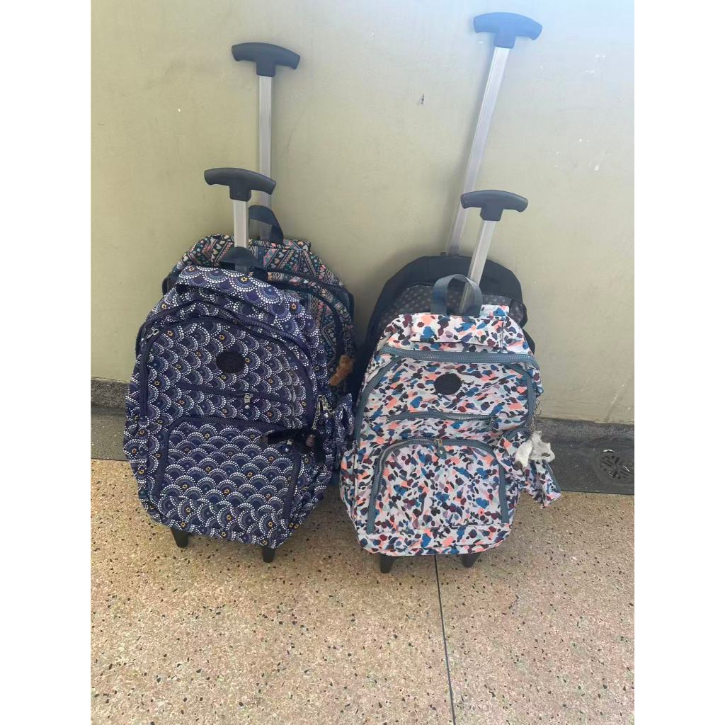Kit Mochila + Com bosinho Escolar Feminino Masculino Com Chaveiro Macaquinho com rodinhas