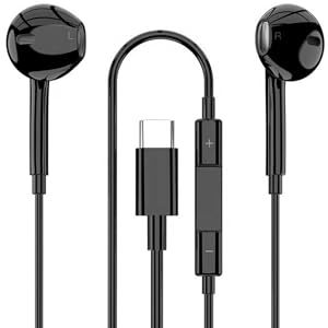 Fone de Ouvido Tipo C com Microfone Alta Qualidade de Som Compatível com Android e IOS