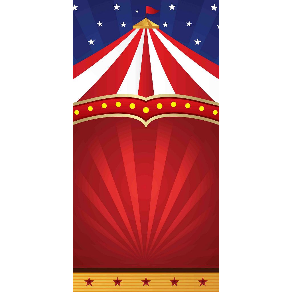 Painel Tecido Sublimado Vertical 1,00 x 2,00 Circo