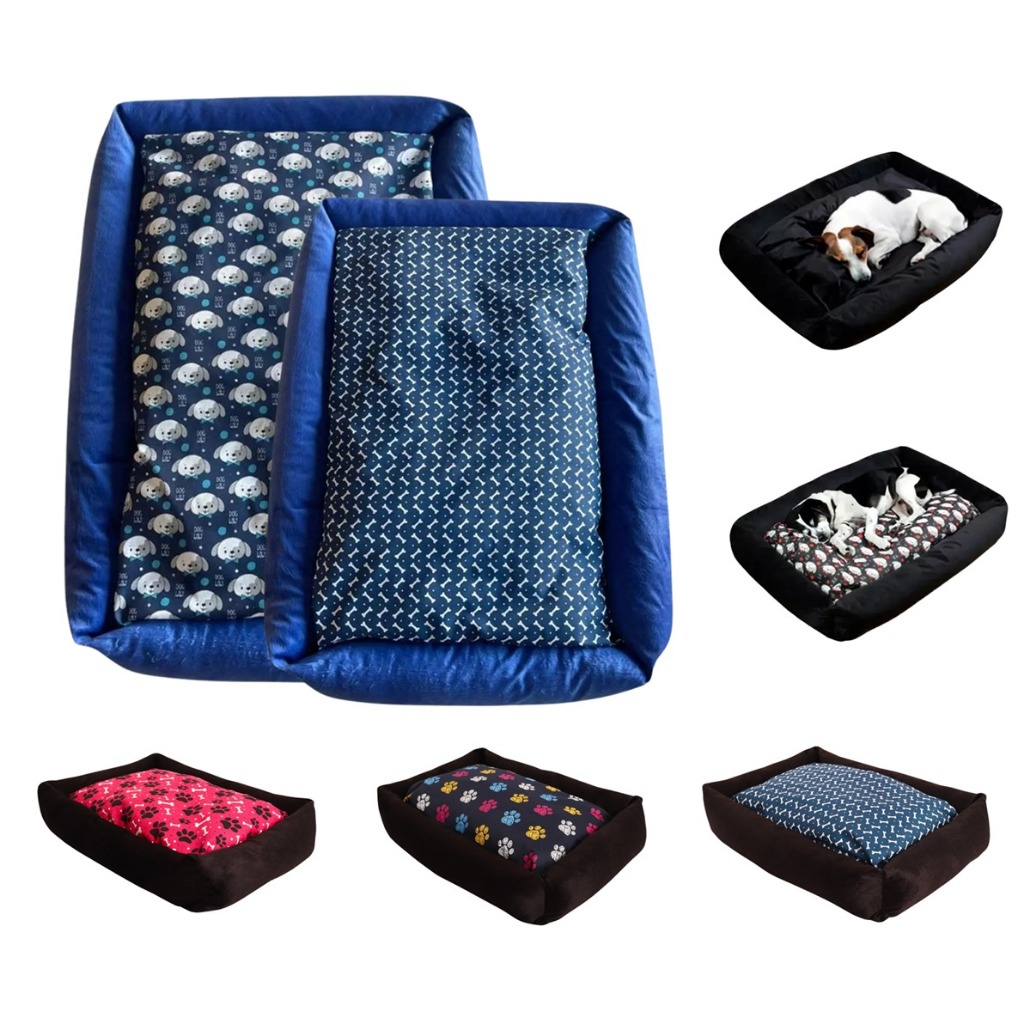 Cama Pet Para Cachorro e Gato Grande e Media 100x87 Cm e 70x50 cm - 100% Lavável Confortável Zíper