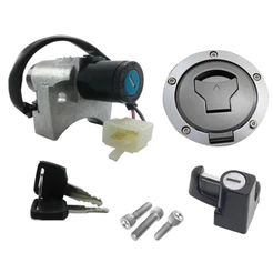 Kit Chave Titan 160 EX Ignição + Trava + Tampa Tanque 2 Fios Ano até 2017