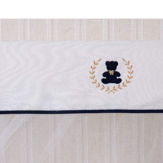 MOSQUITEIRO PARA BERÇO AMERICANO  -  BORDADO T RIGO  COM  URSINHOS PEQUENOS  - VÁRIAS CORES ESPECIAL