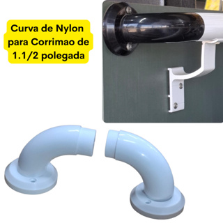 Curva de Nylon para Corrimão de Alumínio 1.1/2 Polegada(2unid) Acabamento Corrimao em Oferta na Shopee