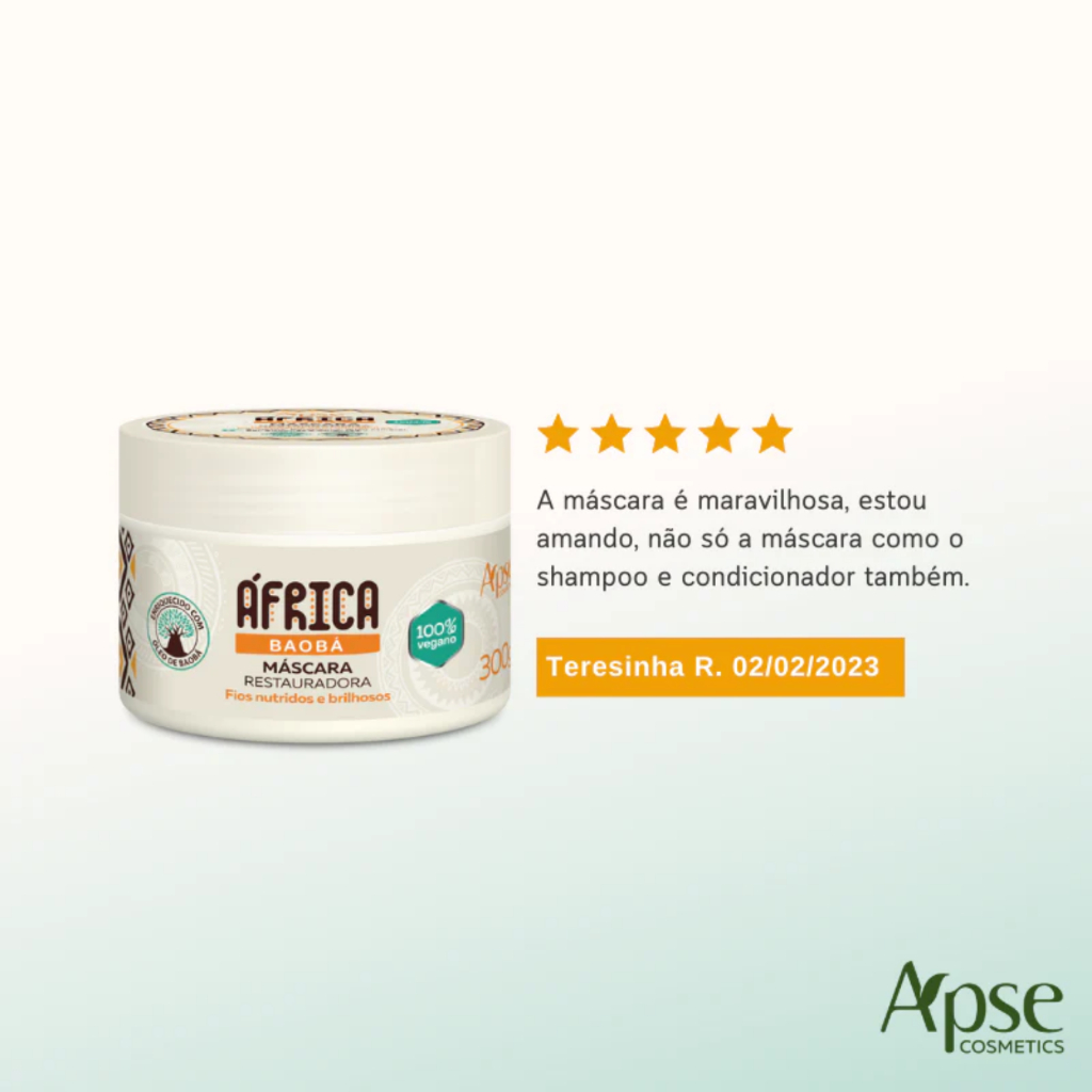 Máscara África Baobá Apice 300g Restauradora Nutrição · foto 2