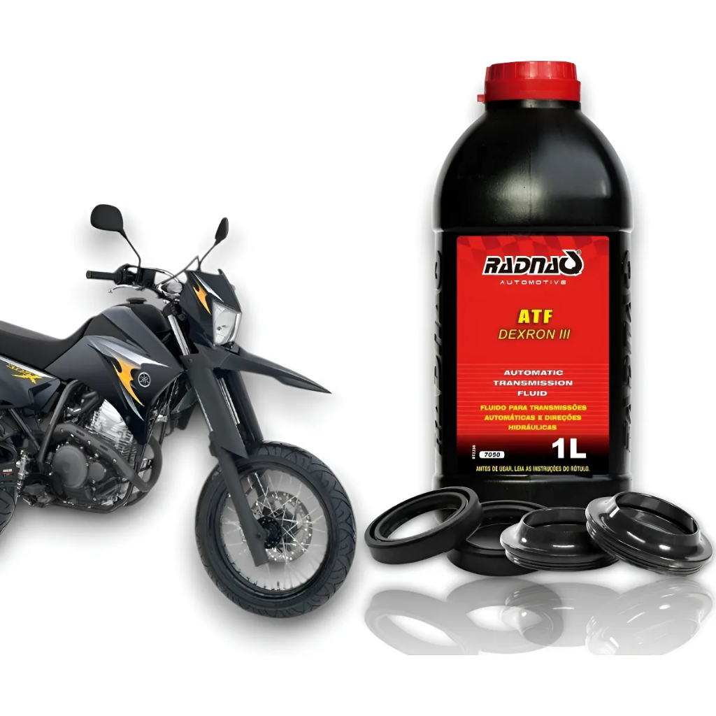 Retentor Bengala + Guarda Pó + Óleo Atf Xtz250 Lander X Motard