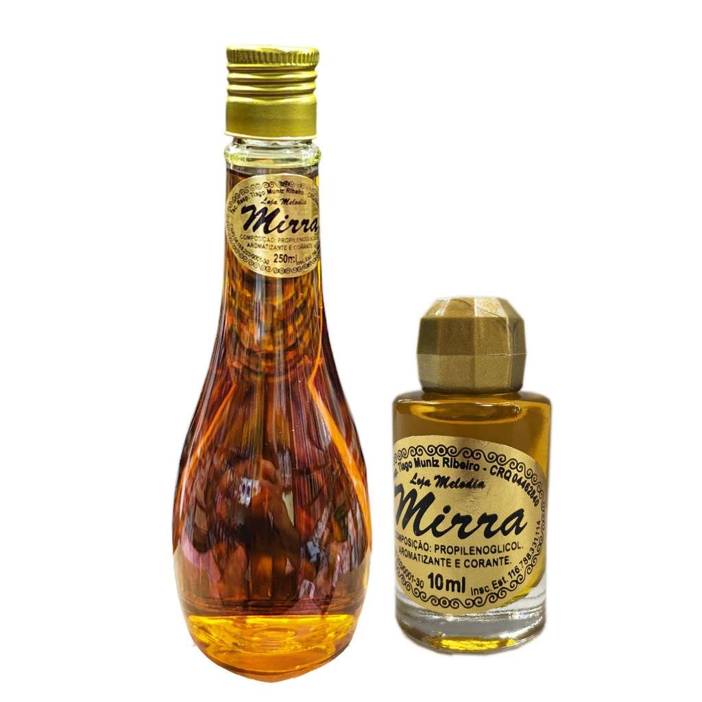 Óleo Para Unção De Mirra 250 Ml Original +1 oleo mirra 10 ml
