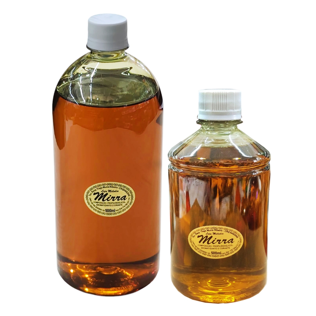Óleo Para Unção 1 Litro ( Mirra  essência Original ) + 1 Óleo mirra 500 ml