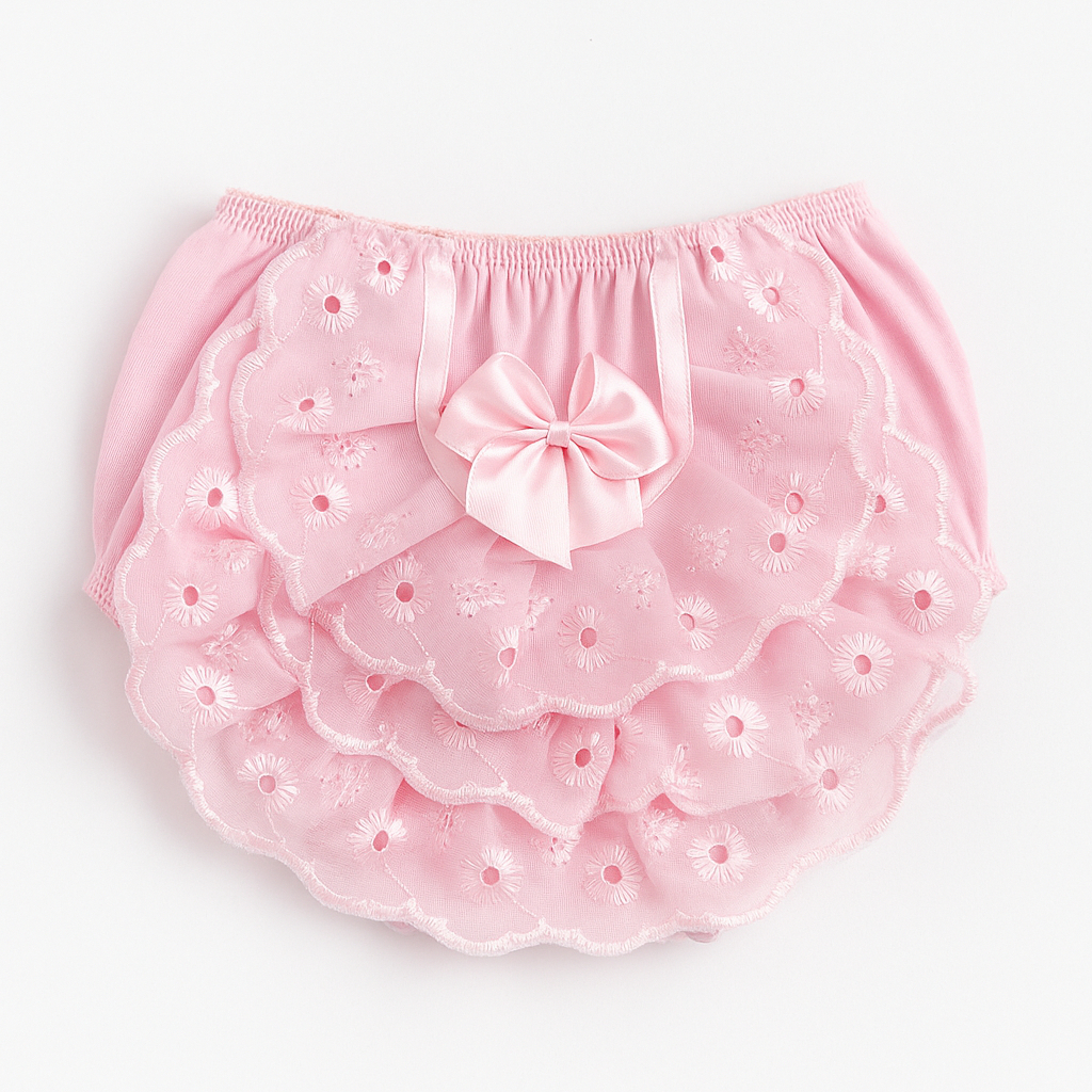 Calcinha Infantil Menina Renda Babado Bunda Rica Super Macia em Oferta na Shopee