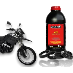 Retentor Bengala + Guarda Pó + Óleo Atf Shineray Discover250