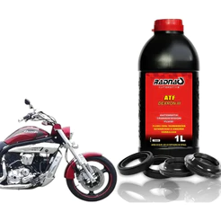 Retentor Bengala + Guarda Pó + Óleo Atf Comet650 Mirage650