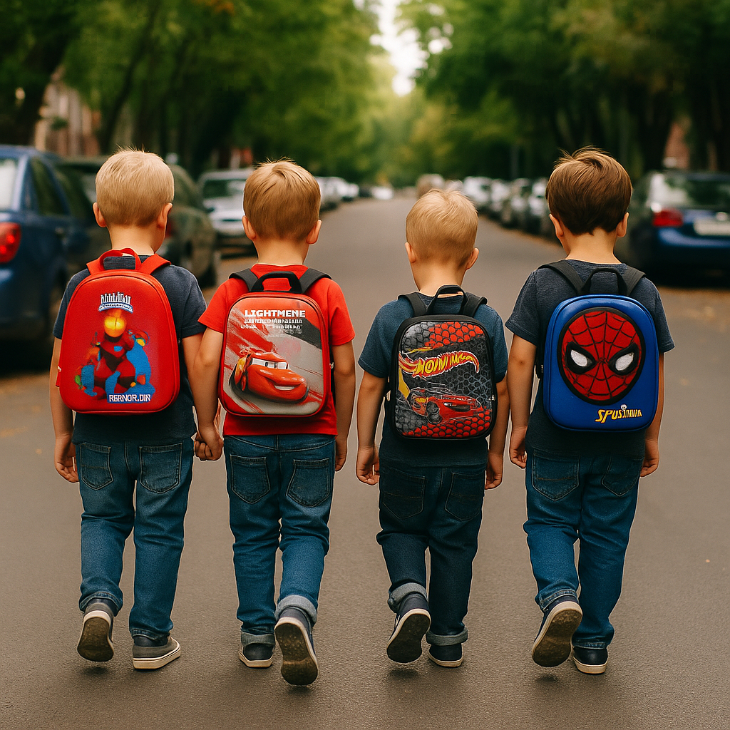 Mochila Escolar Infantil Menino Menina Carros Barbie Cinderela Hotwheels Homem Aranha Branca de Neve Passeio Resistente