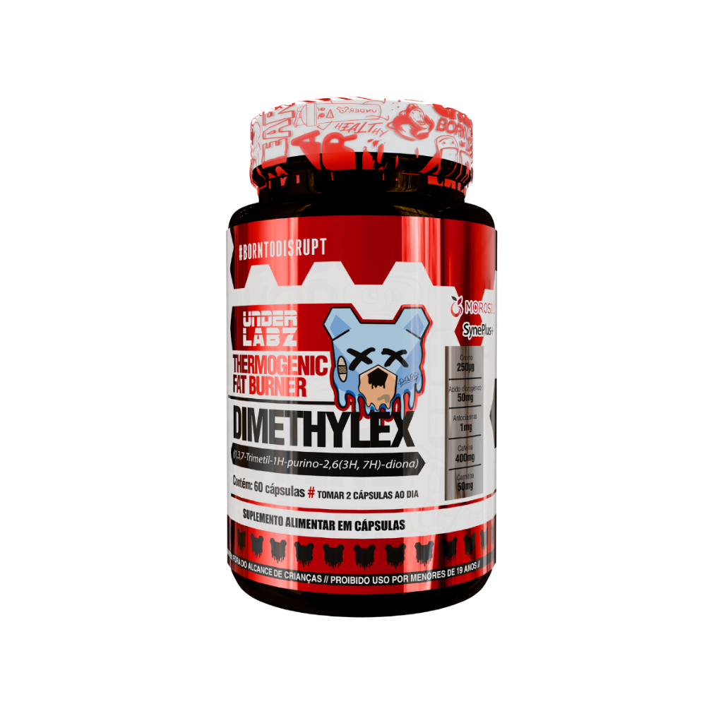 Dimethylex 60 Cápsulas Under Labz Sem Sabor - Termogenico
