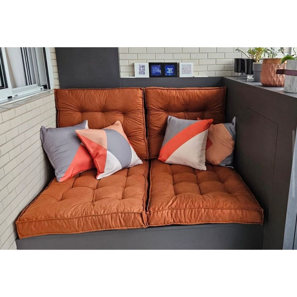ALMOFADA FUTON 1,30 X 60 CM em Oferta na Shopee