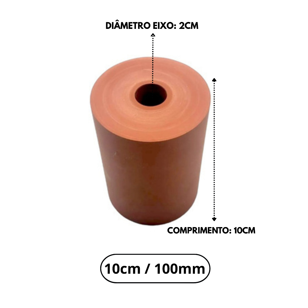 Rolo de Silicone Transfer laser Start Máquinas Giro Promo (10cm Liso)
