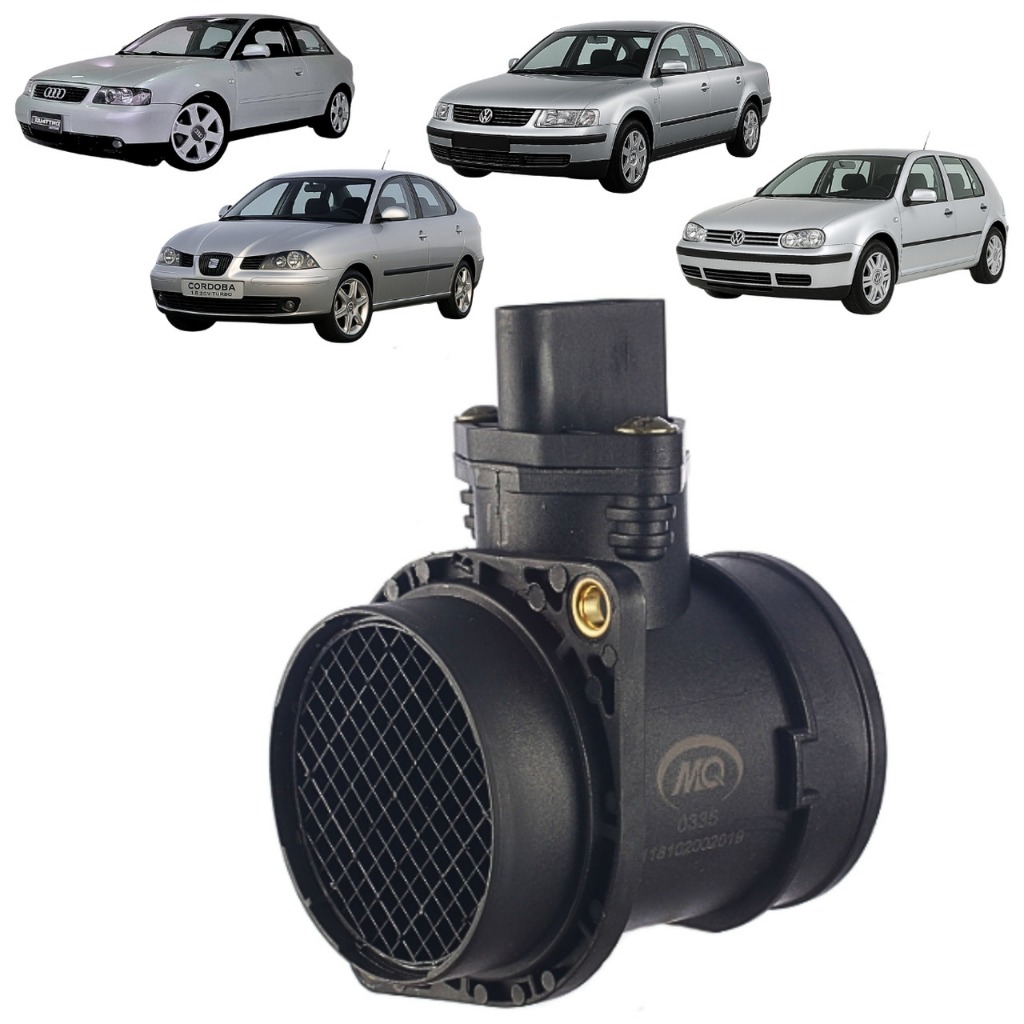 MEDIDOR DE FLUXO DE AR AUDI A3 1.8 1999/2003 VW GOLF PASSAT em Oferta na Shopee