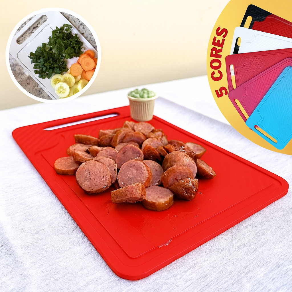 Tábua de Corte Diamond Plástico Texturizada 3D Tabua de Carne Churrasco