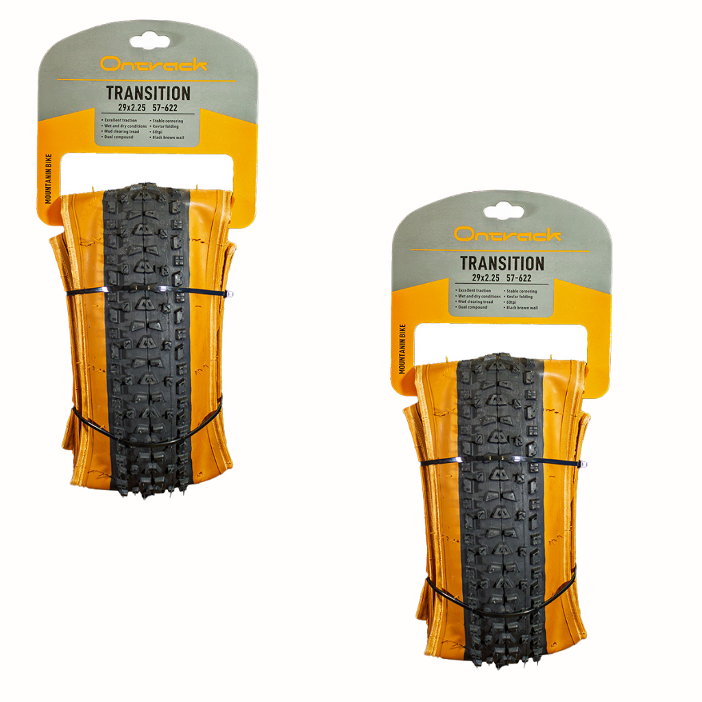 Pneu 29 x 2.25 kevlar tubeless Sem Arame 60tpi transition preto/Marrom Bike Mtb Balao Cravo em Oferta na Shopee