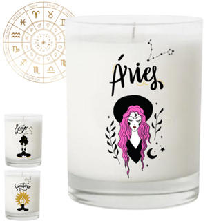 Velas Aromatizada Personalizadas Signos Zodíaco Essência Premium Cera Ecologica em Oferta na Shopee